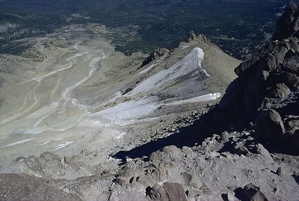 Great mudflow from summit of Lassen Volcano, 10457 ft, California, United States of America