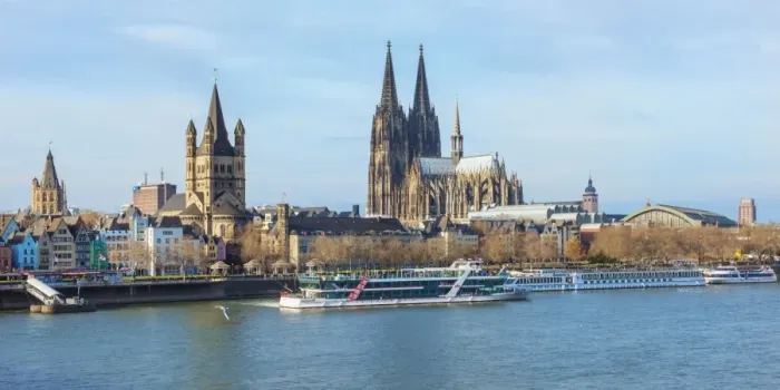 Framed Print : Great Saint Martin Church and Cologne Cathedral, Cologne (Koln), North Rhine Westphalia, Germany, Europe Framed Print : Great Saint Martin Church and Cologne Cathedral, Cologne (Koln), North Rhine Westphalia, Germany, Europe