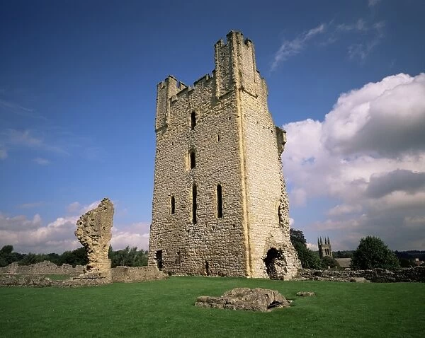 Great Tower, Helmsley Castle, North Yorkshire, England, United Kingdom, Europe