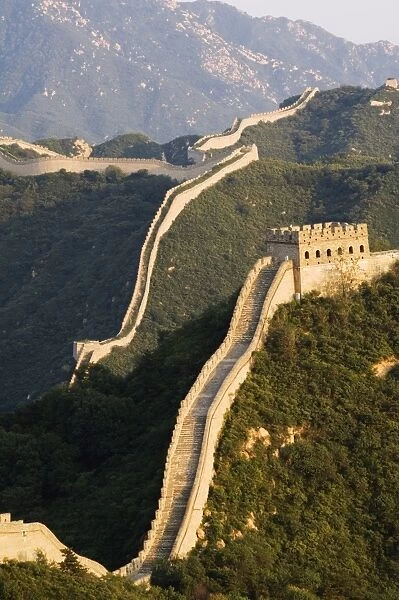 Great Wall of China at Badaling, first built during the Ming dynasty between 1368 and 1644, restored in the 1980s, UNESCO World Heritage Site, near Beijing, Hebei Province, China, Asia