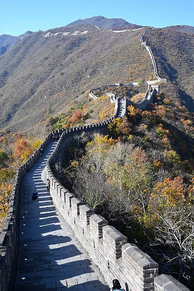 Great Wall of China, Mutianyu section, looking west towards Jiankou