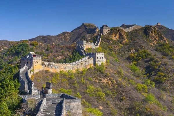 Great Wall of China, UNESCO World Heritage Site, dating from the Ming Dynasty, Jinshanling, Luanping County, Hebei Province, China, Asia