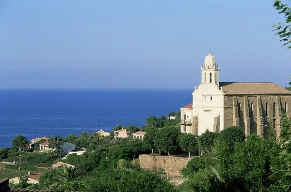 Greek church, Cargese, Corsica, France, Mediterranean, Europe
