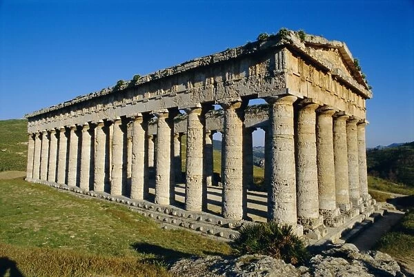 The Greek Doric temple of Segesta
