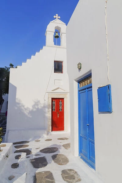 Greek orthodox chapel, Mykonos Town, Mykonos, Cyclades Islands, Greek Islands, Greece