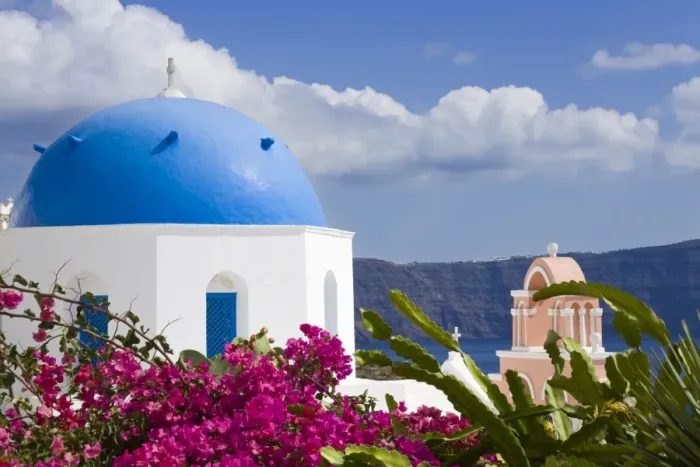 Framed Print : Greek Orthodox Church in Oia village, Santorini Island, Cyclades, Greek Islands, Greece, Europe Framed Print : Greek Orthodox Church in Oia village, Santorini Island, Cyclades, Greek Islands, Greece, Europe
