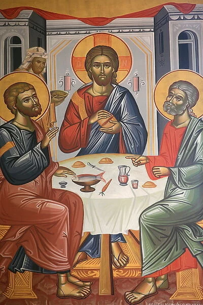Greek Orthodox Trinity icon, Thessaloniki, Macedonia, Greece, Europe