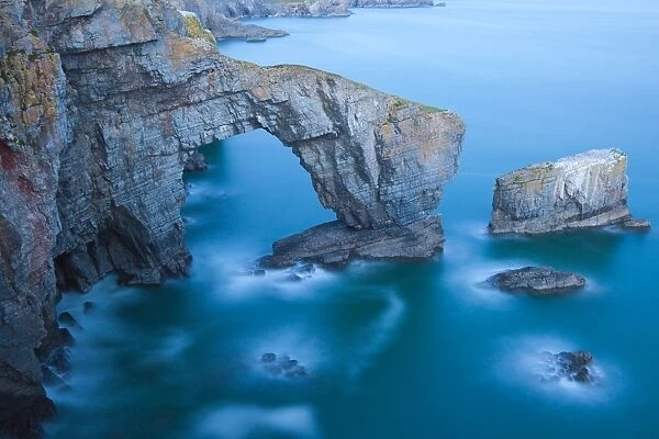 Green Bridge of Wales, Pembrokeshire, Wales, United Kingdom, Europe
