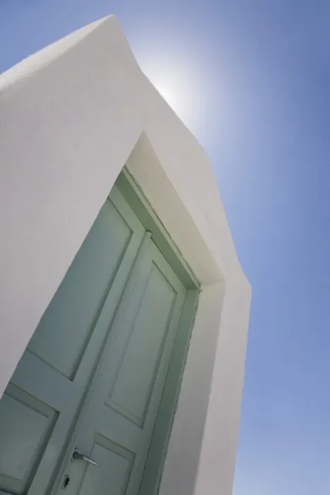 Framed Print : Green door, Oia, Santorini, Cyclades, Greek Islands, Greece, Europe Framed Print : Green door, Oia, Santorini, Cyclades, Greek Islands, Greece, Europe