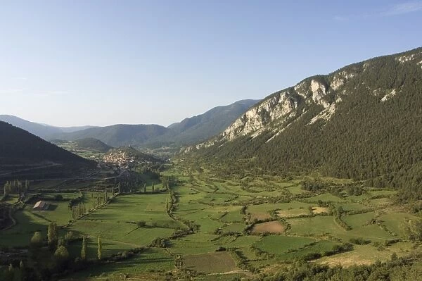 Green fields of Serra del Cadi (Sierra del Cadi) area