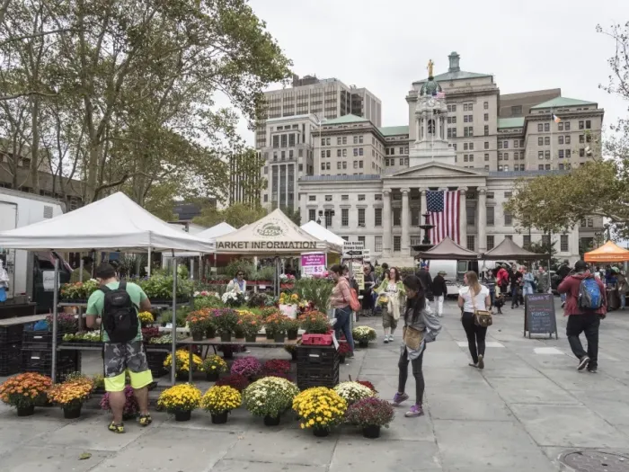 Framed Print : Greenmarket in front of Brooklyn Borough Hall, Brooklyn, New York, United States of America, North America Framed Print : Greenmarket in front of Brooklyn Borough Hall, Brooklyn, New York, United States of America, North America