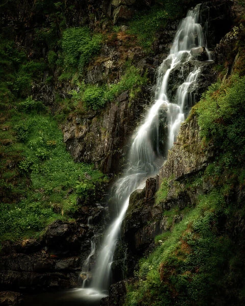 Grey Mares Tail waterfall, Dumfries and Galloway, Scotland, United Kingdom, Europe