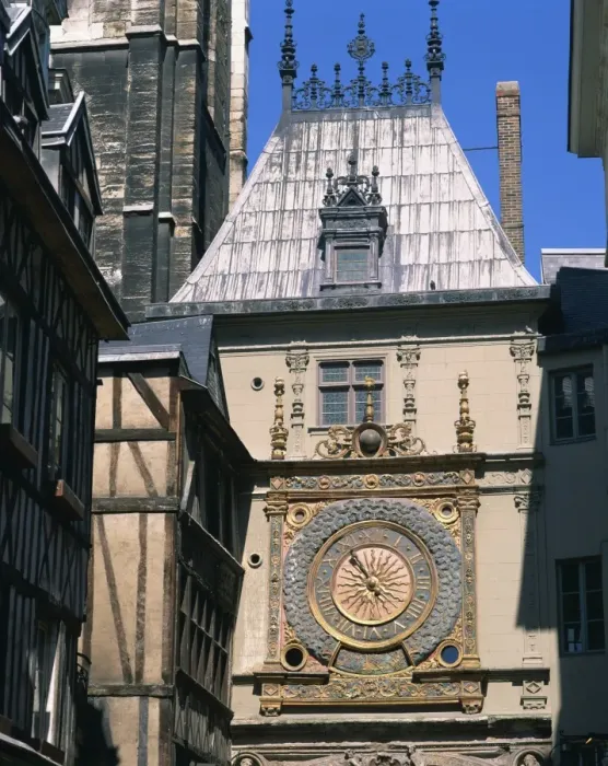 Framed Print : Gros Horloge (large clock), in Rouen in Seine Maritime, Haute Normandie, France, Europe Framed Print : Gros Horloge (large clock), in Rouen in Seine Maritime, Haute Normandie, France, Europe