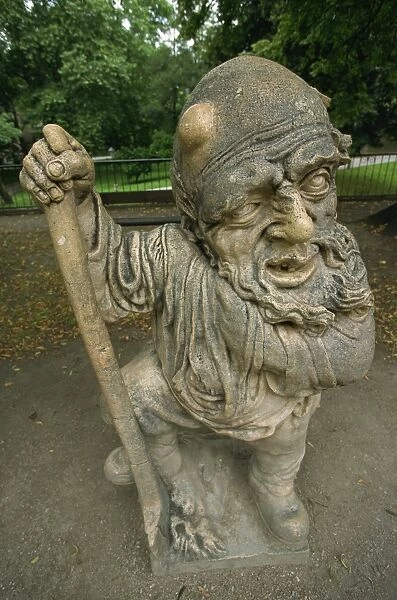 Grotesque in Dwarfs Garden, Mirabell Gardens, Salzburg, Austria, Europe