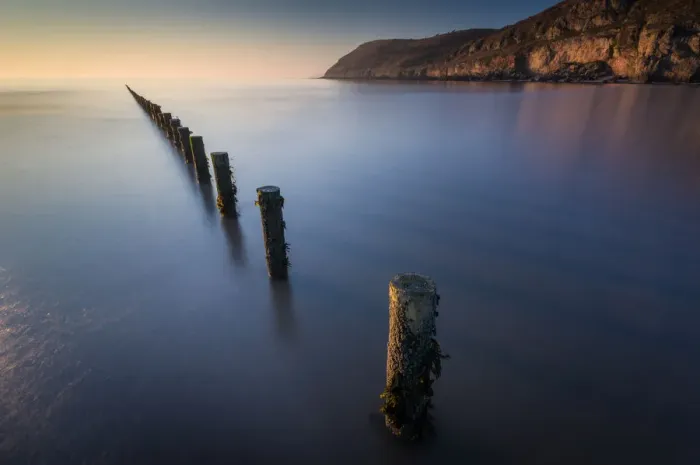 Framed Print : Groynes, Brean Beach, with Brean Down in far distance, Somerset, England, United Kingdom Framed Print : Groynes, Brean Beach, with Brean Down in far distance, Somerset, England, United Kingdom