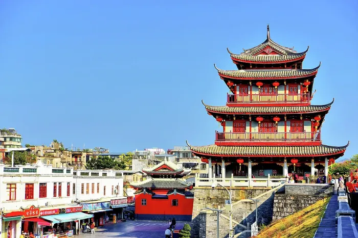 Framed Print : Guangji Gate Tower, built 1370, the gate leads into Chaozhou ancient city, Paifang street, Chaozhou City. Guangdong Province, China Framed Print : Guangji Gate Tower, built 1370, the gate leads into Chaozhou ancient city, Paifang street, Chaozhou City. Guangdong Province, China