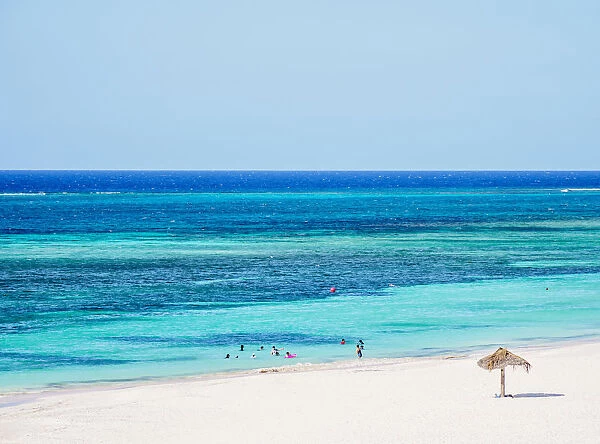 Guardalavaca Beach, elevated view, Holguin Province, Cuba, West Indies, Caribbean