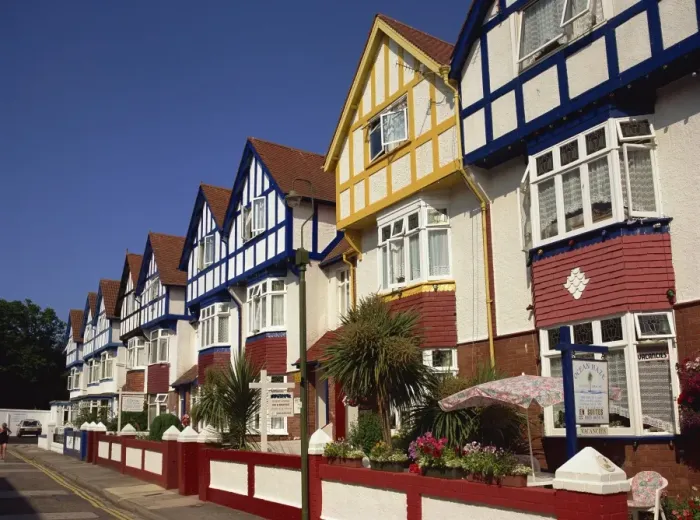 Framed Print : Guest houses, Paignton, Devon, England, United Kingdom, Europe Framed Print : Guest houses, Paignton, Devon, England, United Kingdom, Europe