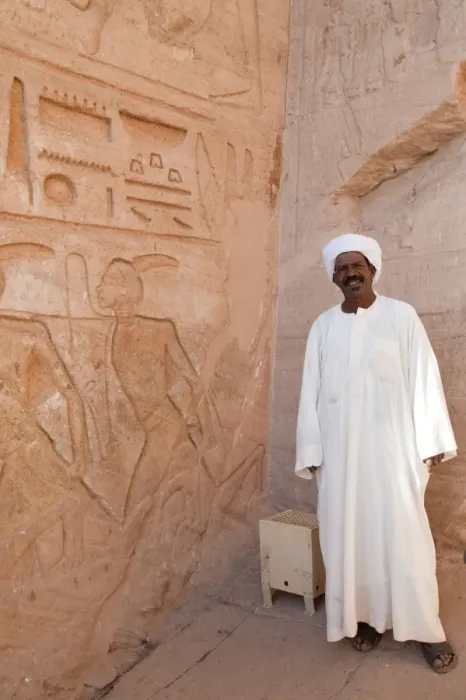 Framed Print : Guide at Nubian monuments, Abu Simbel, Egypt, North Africa, Africa Framed Print : Guide at Nubian monuments, Abu Simbel, Egypt, North Africa, Africa