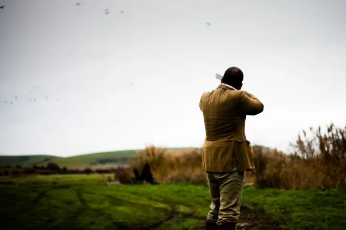 Framed Print : Gun shooting, Wales, United Kingdom, Europe Framed Print : Gun shooting, Wales, United Kingdom, Europe