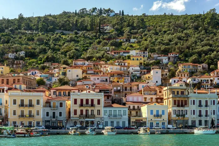 Framed Print : Gythio, colorful houses in the south of Greece, Peloponnese, Greece Framed Print : Gythio, colorful houses in the south of Greece, Peloponnese, Greece