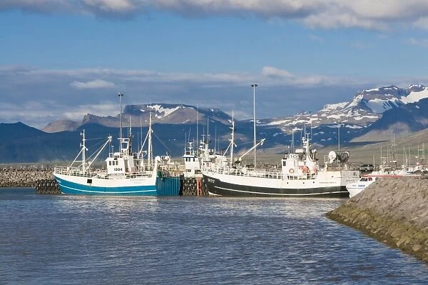 The habor of Snaefellsjokull, Iceland, Polar Regions
