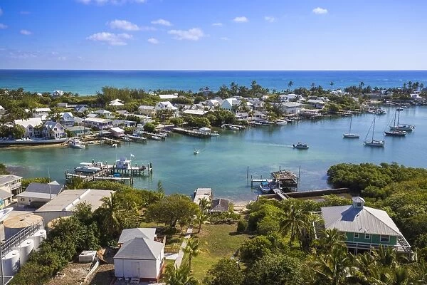 Habour, Hope Town, Elbow Cay, Abaco Islands, Bahamas, West Indies, Central America