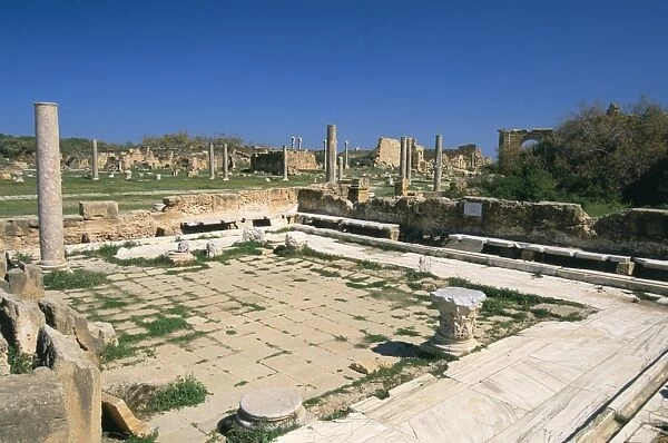 Hadrians Bath, Leptis Magna, UNESCO World Heritage Site, Tripolitania