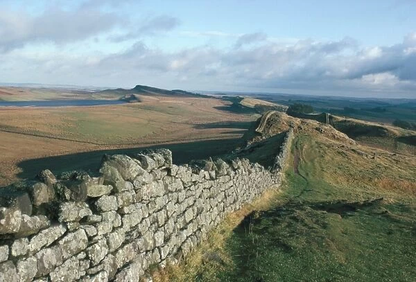 Hadrians Wall, UNESCO World Heritage Site, Northumbria, England, U. K, Europe
