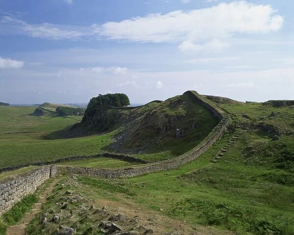 Hadrians Wall, UNESCO World Heritage Site, Northumberland, England