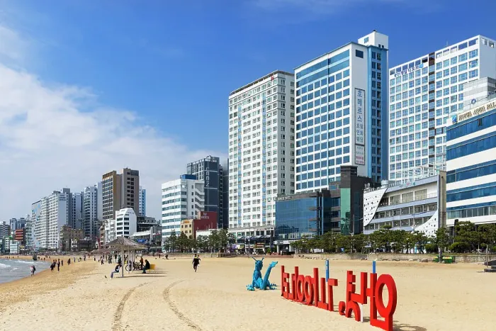 Framed Print : Haeundae beach, Busan, South Korea, Asia Framed Print : Haeundae beach, Busan, South Korea, Asia