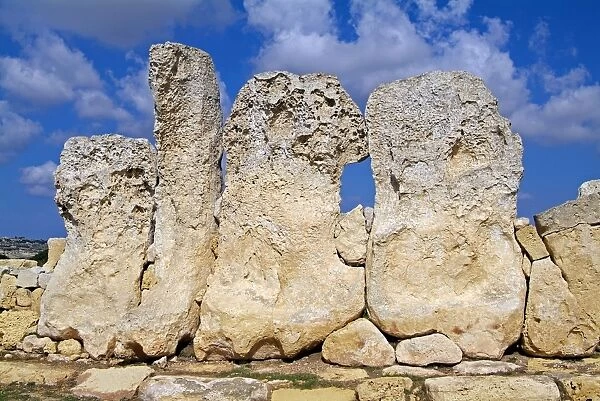 Hagar Quim Temple, UNESCO World Heritage Site, Malta, Mediterranean, Europe