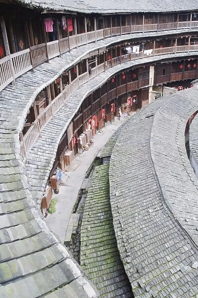 Hakka Tulou round earth buildings, Chengqilou, UNESCO World Heritage Site