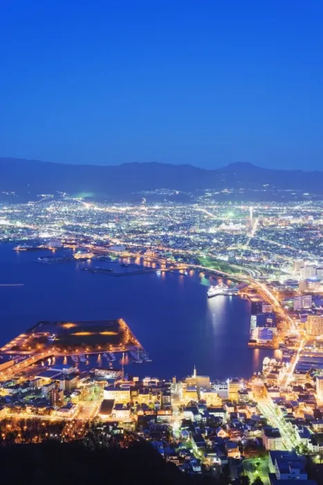 Framed Print : Hakodate Bay night view, Hokkaido, Japan, Asia Framed Print : Hakodate Bay night view, Hokkaido, Japan, Asia