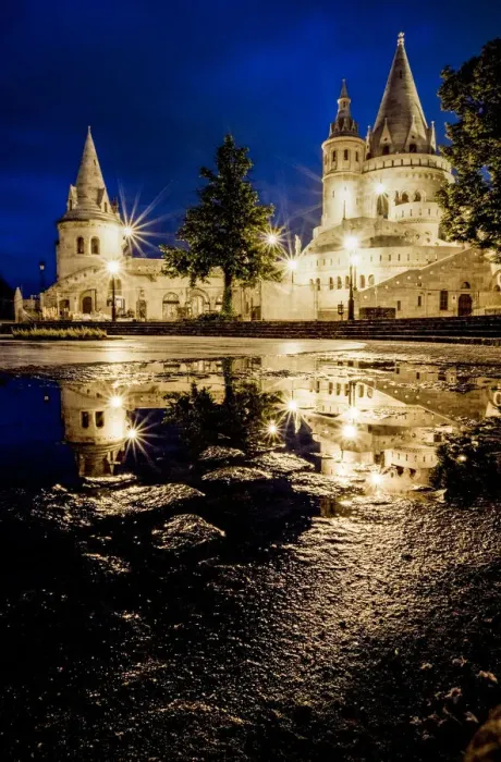 Framed Print : The Halaszbastya (Fishermans Bastion) at night, located in the Buda Castle Framed Print : The Halaszbastya (Fishermans Bastion) at night, located in the Buda Castle