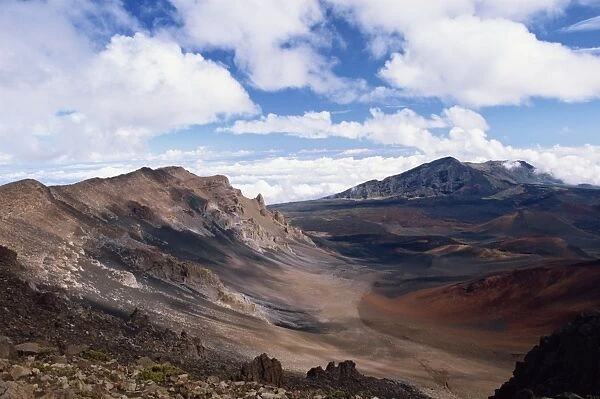The Haleakala Crater on the island of Maui