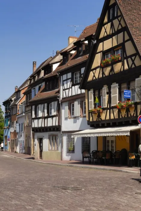 Framed Print : Half timbered buildings along the Quai de la Poissonnerie Framed Print : Half timbered buildings along the Quai de la Poissonnerie