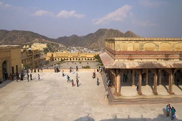 Hall of Public Audience (Diwan-e-Khas), Amber Fort Palace, Jaipur, Rajasthan, India, Asia