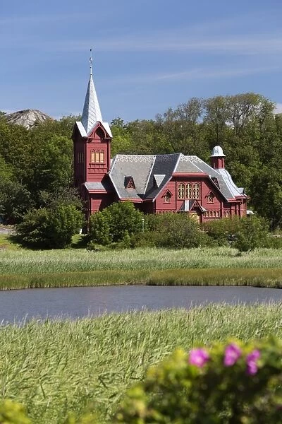 Halleviksstrands Kyrka church, Halleviksstrand, Orust, Bohuslan Coast, Southwest Sweden