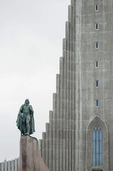 Hallgrimskirkja Lutheran parish church, Reykjavik, Iceland, Polar Regions