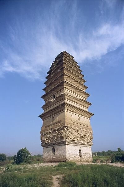 The Hamata Pagoda at Sanmenxi in Henan Province, China, Asia
