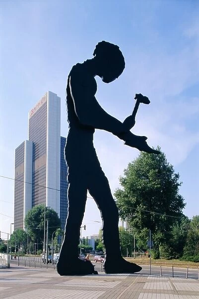 Hammering Man sculpture