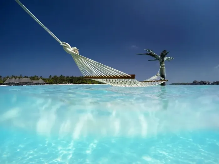 Framed Print : Hammock in the lagoon at Gili Lankanfushi Resort, Maldives, Indian Ocean, Asia Framed Print : Hammock in the lagoon at Gili Lankanfushi Resort, Maldives, Indian Ocean, Asia