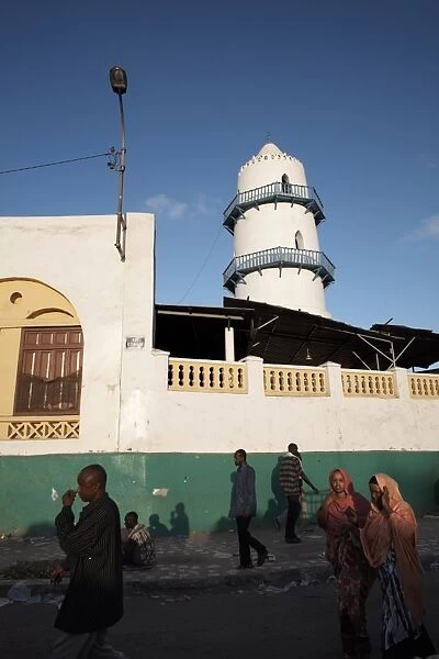 The Hamoudi Mosque in the European Quarter of Djibouti City, Djibouti, Africa