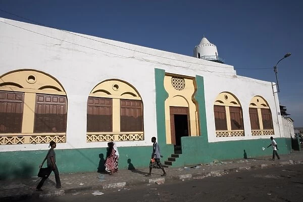The Hamoudi Mosque in the European Quarter of Djibouti City, Djibouti, Africa