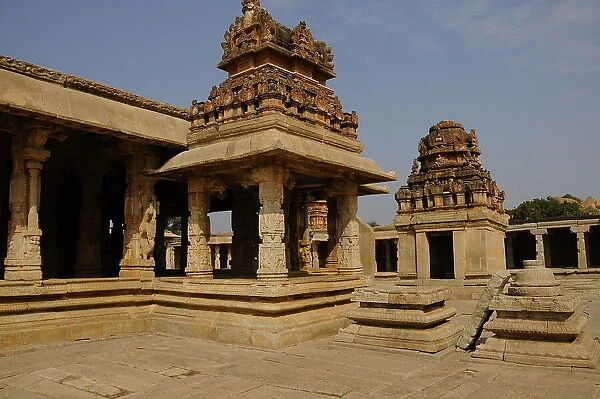 Hampi Shri Krishna Swami Temple, Hampi, UNESCO World Heritage Site, Karnataka, India, Asia