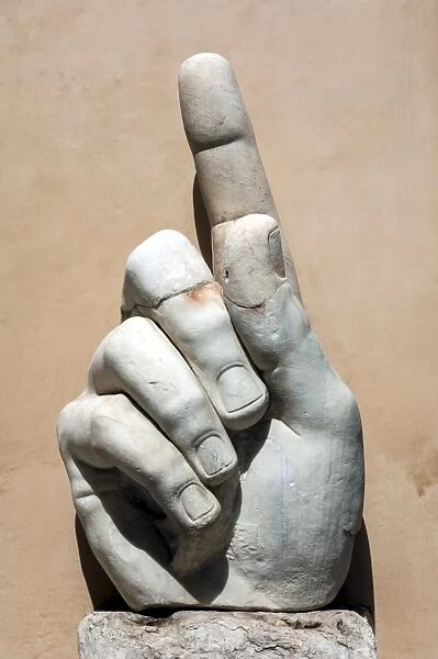 Hand of Emperor Constantine I, 4th century AD, Capitoline Museum, Rome, Lazio, Italy