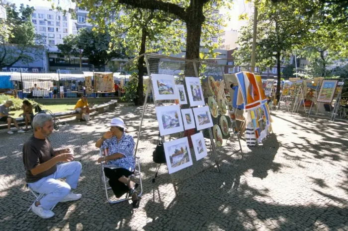 Framed Print : Handicraft and art fair, Ipanema, Rio de Janeiro, Brazil, South America Framed Print : Handicraft and art fair, Ipanema, Rio de Janeiro, Brazil, South America