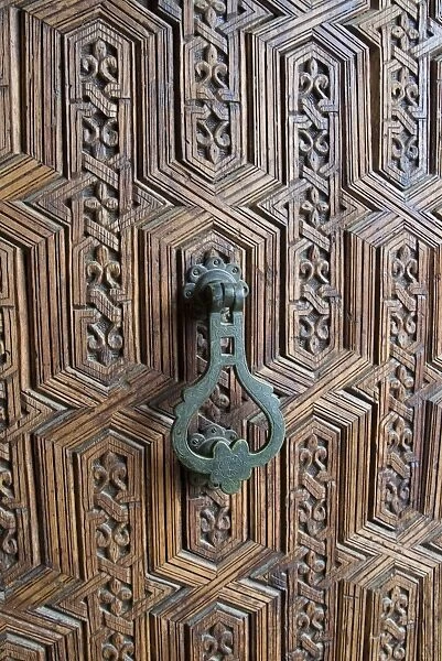Handle of the main door, Marrakech Museum, Marrakech (Marrakesh), Morocco