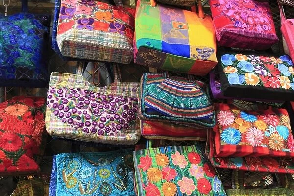 Handmade bags, Handicraft Market, Oaxaca City, Oaxaca, Mexico, North America